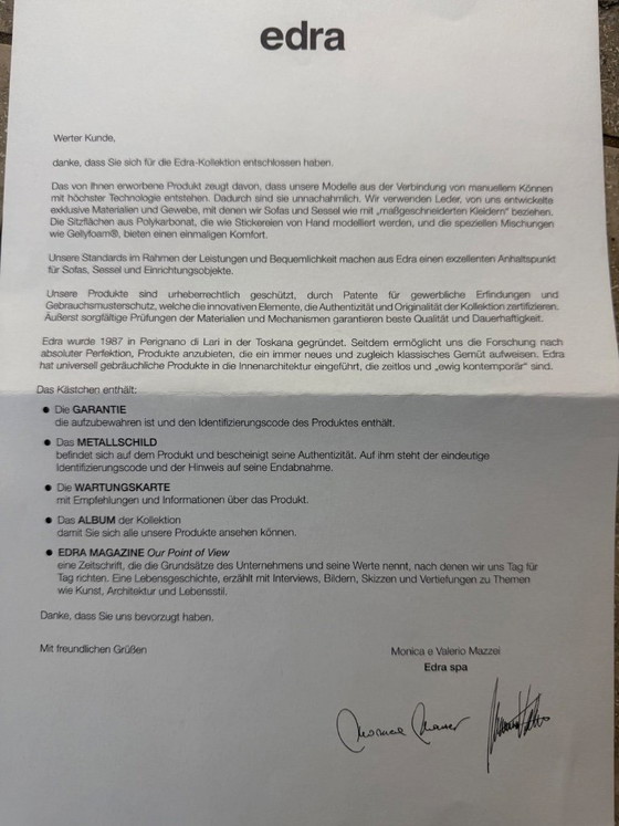 Image 1 of Edra „Standard“ Designer-Sofa – Rinascimento Stoff (Fungo/Mushroom) – wie neu  – inkl. Garantiekarte Exklusives Design