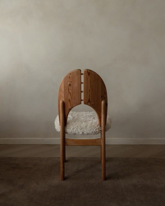 Image 1 of Vintage Danish Pine Dining Chairs (Set of 4) | Niels Koefoed Style | Rustic Scandinavian Modern | 1970s–80s