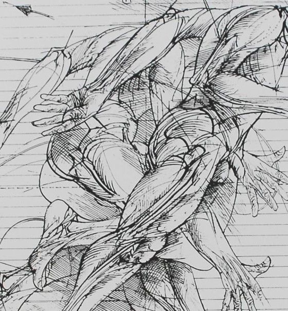 Image 1 of Vladimir Veličković – Esquisse animée (1980) | Impression sérigraphique figurative