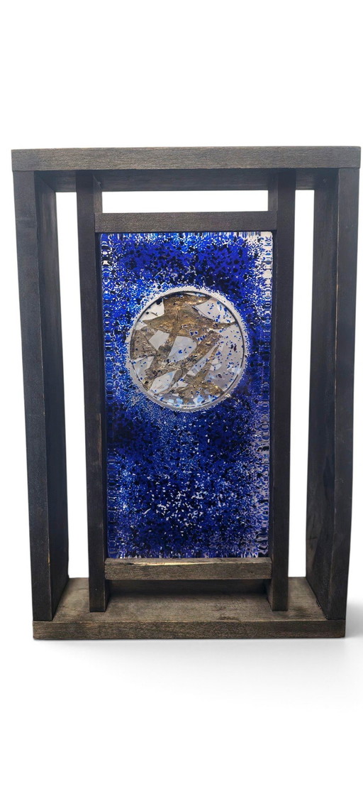 Monica Backström – Kosta Boda “Frozen Images” – Escultura de vidrio firmada – glaskunst, Glass, Wood (photo 2 of 4)