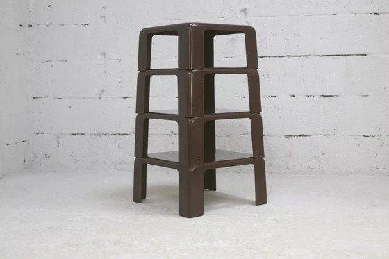 Image 1 of 4x Tavolini da caffè "Gatti" ad incastro, Mario Bellini Pubblicato da C&amp;B Italia