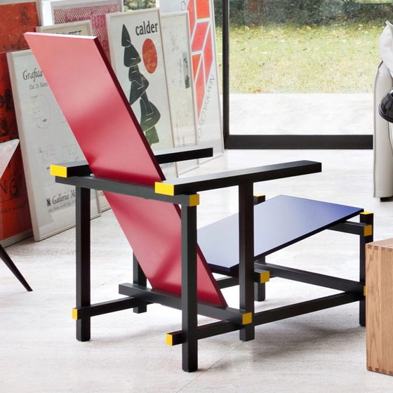 Rood Blauwe Stoel (Cassina) - NIEUW – Fauteuils, Wood (photo 4 of 5)