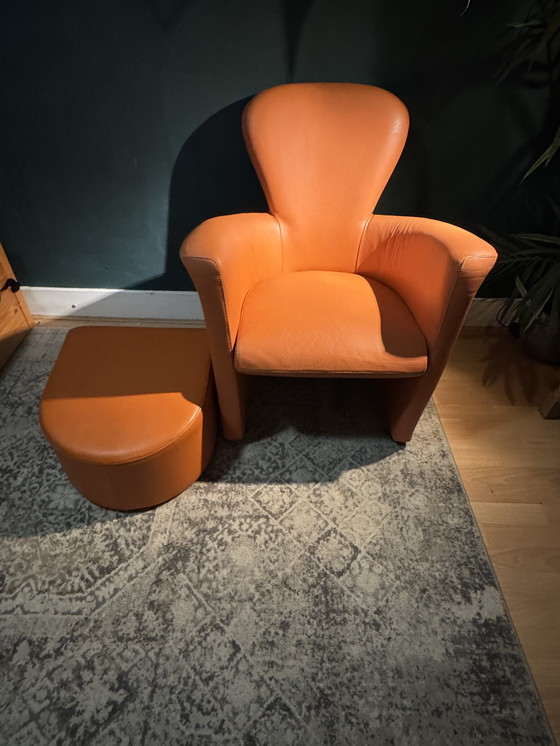 Image 1 of Poltroncina Amphora Leolux Design Moderno Leer