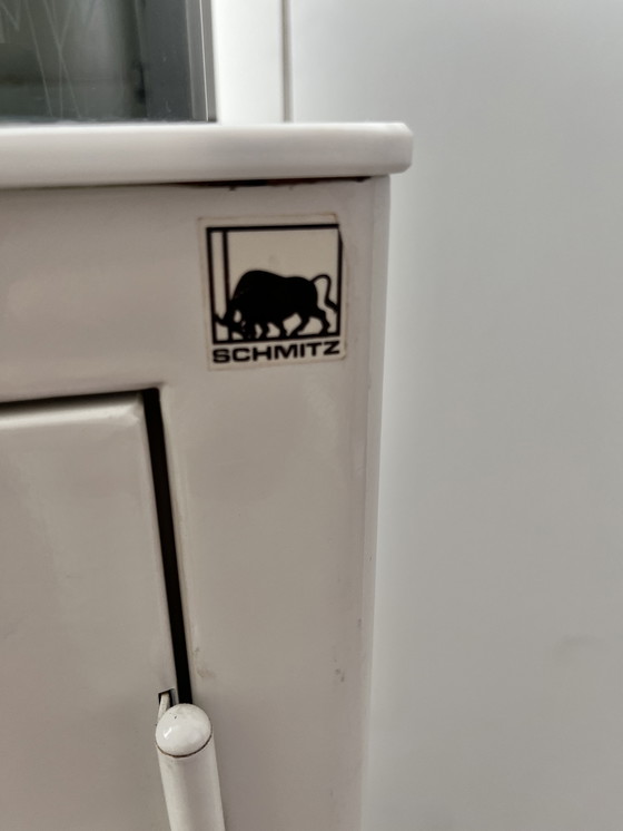 Image 1 of Schmitz vintage rolling doctor's cabinet/medicine cabinet