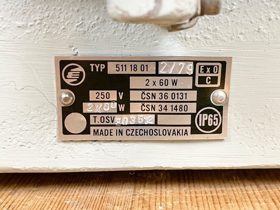 Image 1 of Applique ou plafonnier industriel en fonte d'aluminium d'Elektrosvit, années 1970