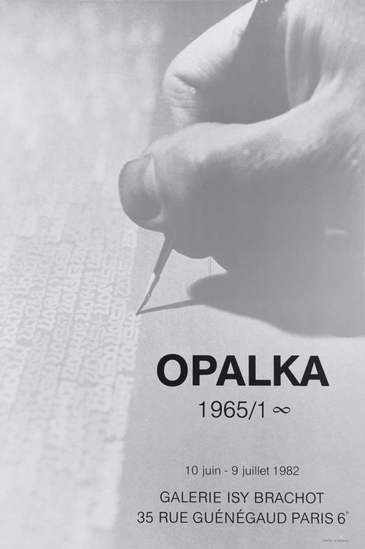 Affiche romaine OPALKA ISY BRACHOT 1982 1982