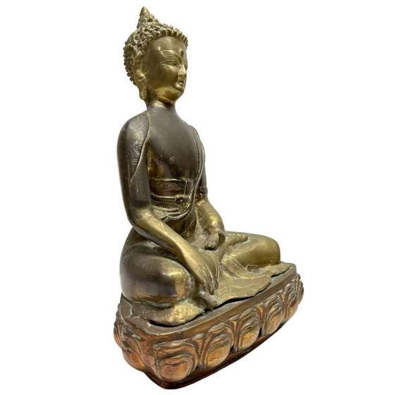 Buda principios del siglo XX bronce – Sino-Tibetano – Bhumisparsha mudra – lote 476 – Esculturas, Bronze (photo 2 of 10)