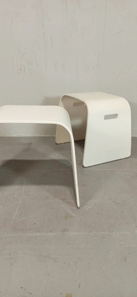 Image 1 of 2 x bentwood stools or side tables 