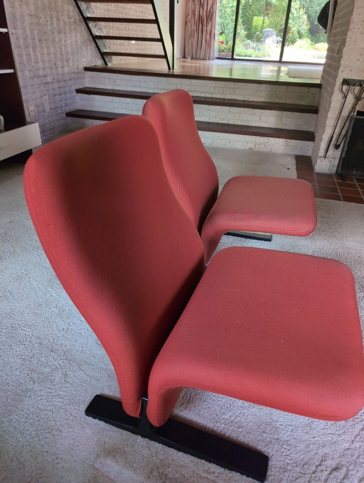 2 Concorde Fauteuils van Pierre Paulin voor Artifort