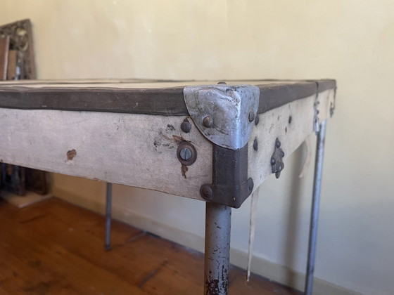 Image 1 of Mesa plegable para picnic con funda de tela para coche, estilo francés