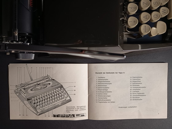 Image 1 of Macchina da scrivere Triumph Tippa S restaurata (1977) AZERTY