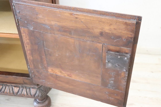 Image 1 of Antique Buffet in Solid Walnut, Italy 17th Century