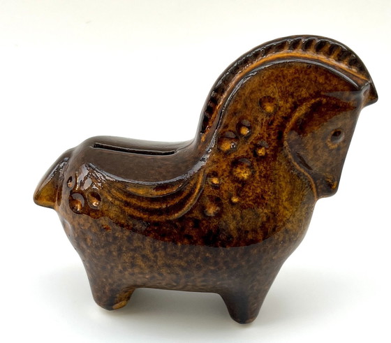 Image 1 of Mid-Century Ceramic Horse Money Box – Bitossi Style – Italy 1960s