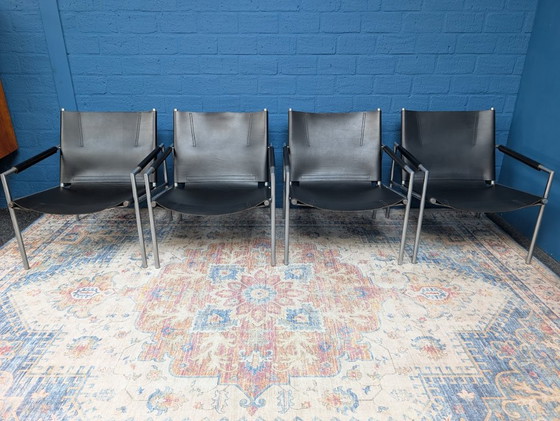 Image 1 of 4x SZ02 fauteuil, Martin Visser voor 't Spectrum, jaren 60