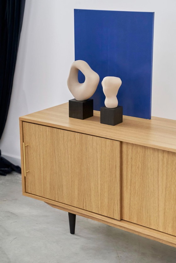 Image 1 of Buffet en chêne trois tiroirs D-S04