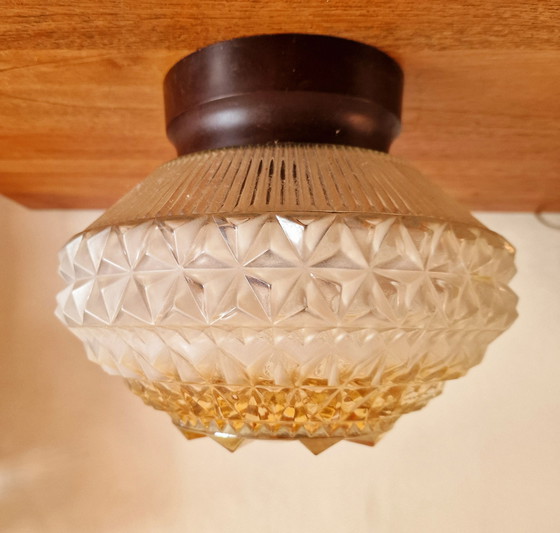 Image 1 of Glashütte Limburg amber ceiling lamp
