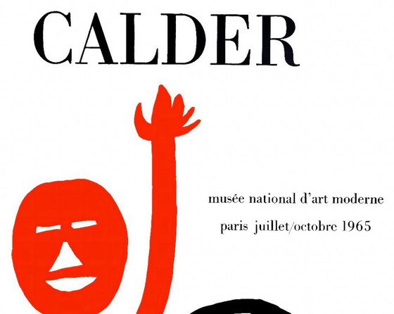 Image 1 of L'uomo tigre e l'uomo rosso (1965) - Poster di Alexandre CALDER - 50 × 70 cm