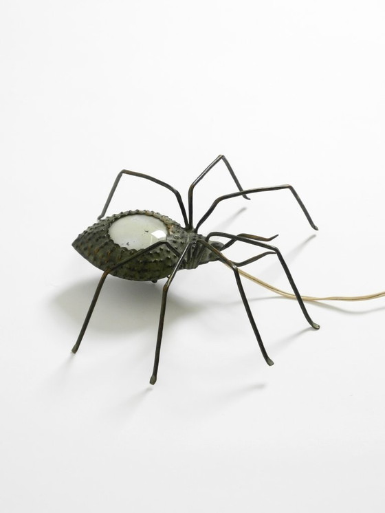 Image 1 of Bellissima lampada da parete italiana "Spider" in stile Mid-Century Modern realizzata in metallo