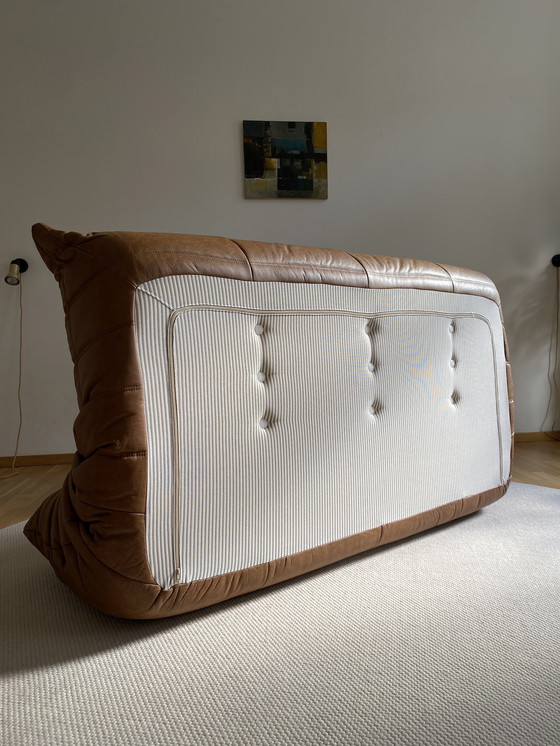 Image 1 of Ligne Roset - Togo - Sofá 3 plazas - Piel marrón coñac