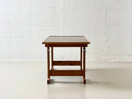 Image 1 of Height-adjustable mid-century work table / drafting table, 1970s