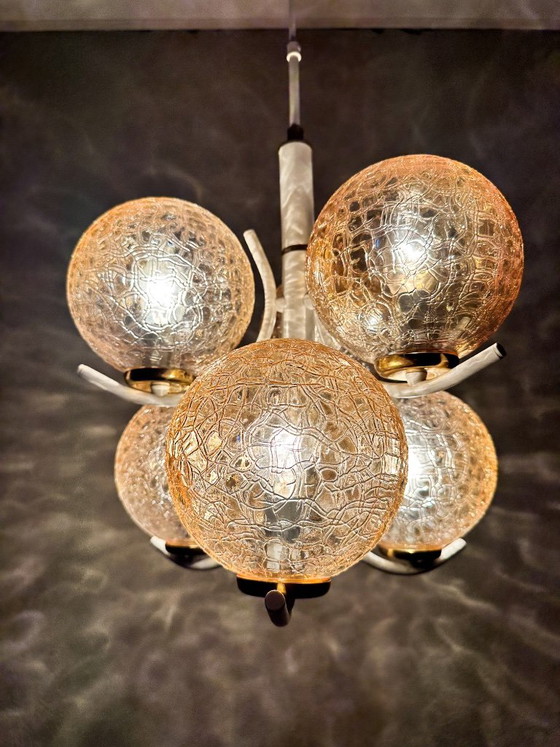 Vintage Richard Essig Spoetnik – Pendant lamps, Glass, Metal (photo 6 of 14)