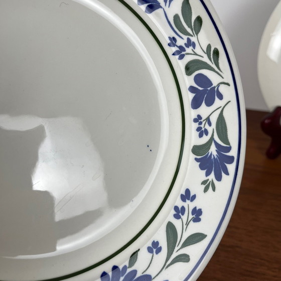 Image 1 of Set di 6 piatti da dessert Churchill England, motivo floreale, 1970