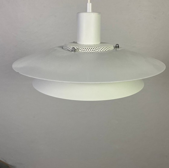 Rare vintage Danish Layered Pendant Lamp – Jeka Belysning – Aluminium (photo 7 of 11)