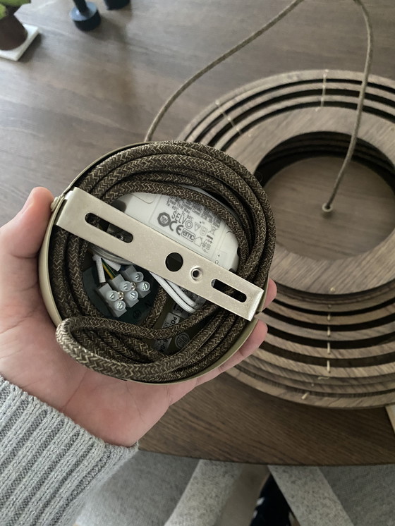 Image 1 of Bolia Anelli Pendelleuchte Ø55 cm – dunkel geölte Eiche