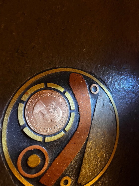 Image 1 of Design P tafel gesigneerd /Brutalistisch /Mid-Century / vintage