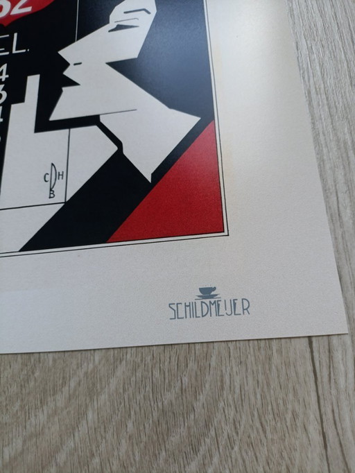 Limited Edition Schildmeijer Amsterdam Art Deco Koffie Affiche Poster Print