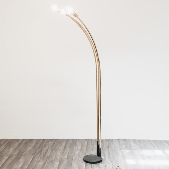 Image 1 of Lampadaire Romeo Rega Attr. Style Hollywood Regency années 1970, antiquités modernes