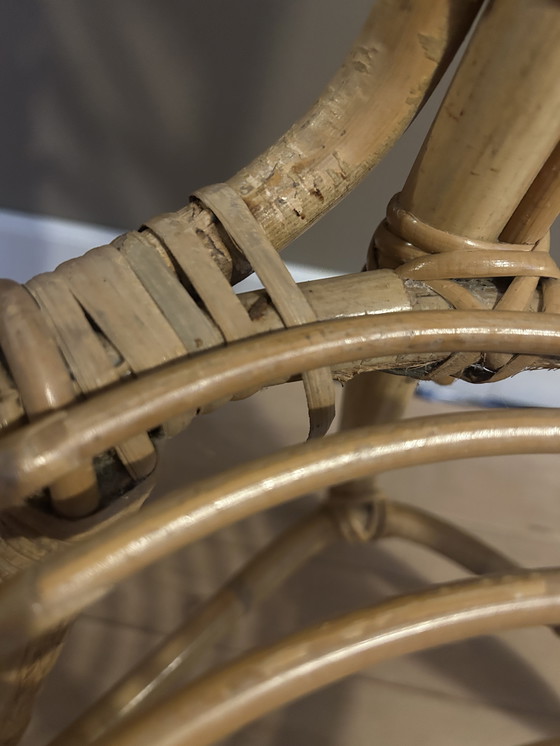 Image 1 of Rattan ROHE Dirk van Sliedrecht stool chair