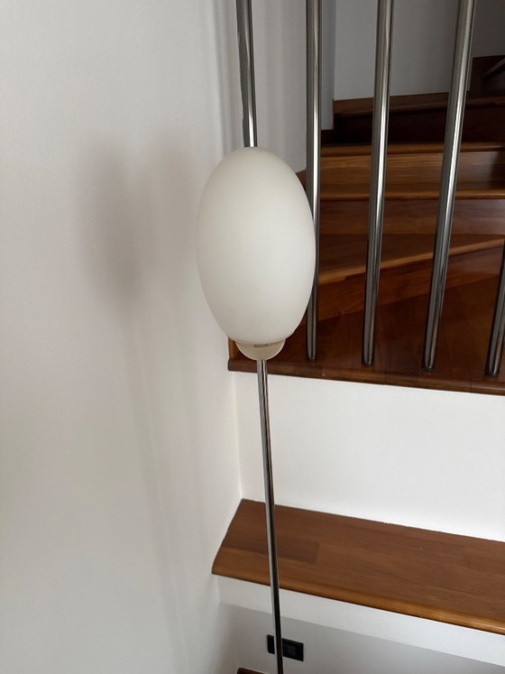 Flos Brera F2 Vloerlamp, wit en metaal, Vloerlampen, Glas, Modern (foto 5 van 5)