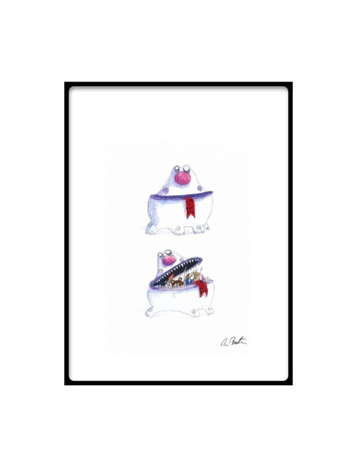 Tim Burton – Je suis une boîte à jouets – Tirage officiel signé en édition limitée – 20 x 30 cm