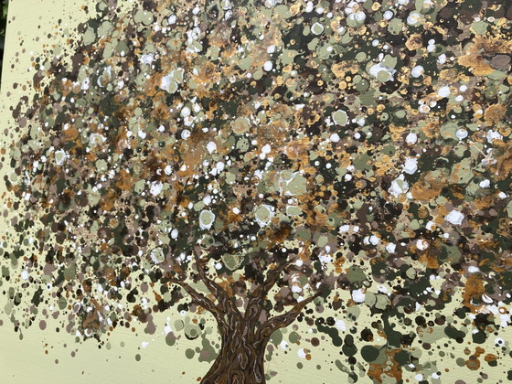 Image 1 of Hand-painted Tree of Life painting ByJ&S