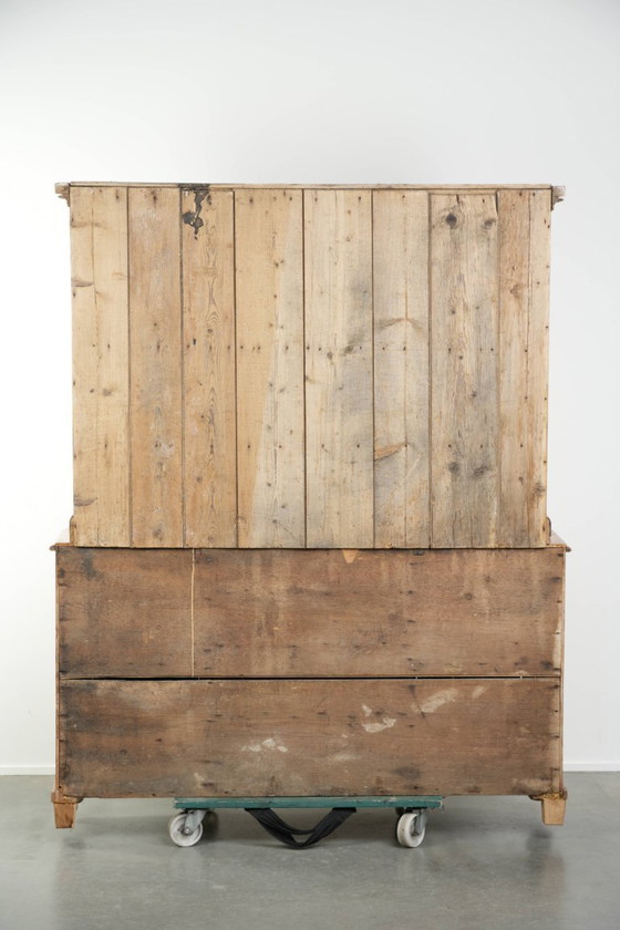 Image 1 of Antieke Engelse keuken/ leg/ buffetkast uit de 19e eeuw van grenenhout