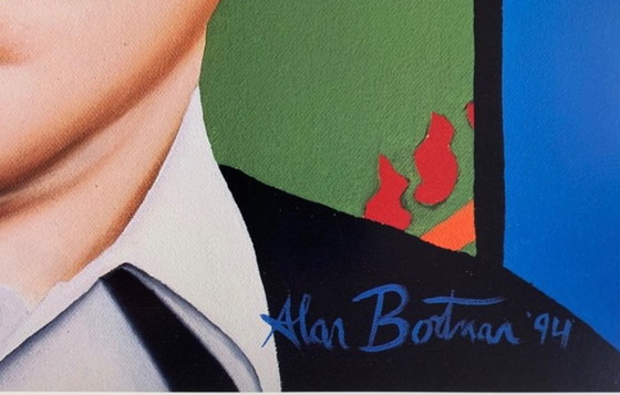 Image 1 of Alan Bortman: "Hommage an Andy Warhol". In der Platte signiert.