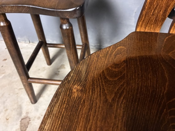 Brutalist 5 Lage Barkrukken ‘T-Back’ – Wood (photo 6 of 15)