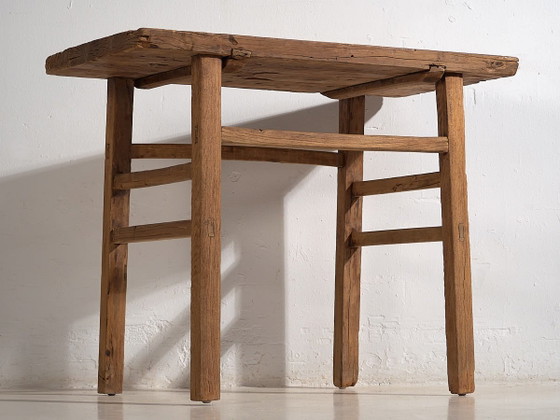 Antiker Konsolentisch aus Holz (ca. 1920) #6 (photo 14 of 29)
