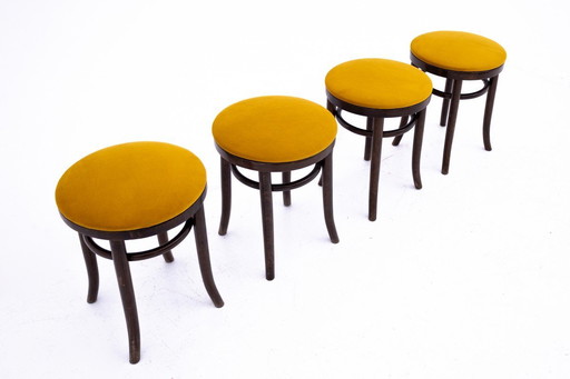 Set of four Thonet stools, Germany, 1930s.