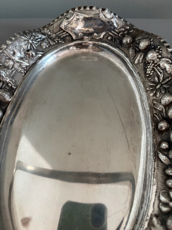 Elegante cestino vintage con motivi floreali, Accessori da tavola, Altro, Argentato (foto 10 di 10)