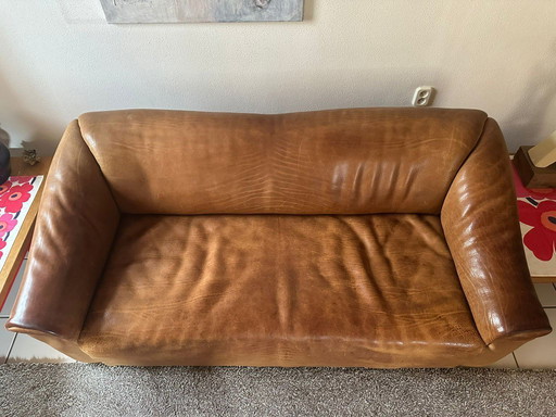 2x De Sede DS47 (2 and 3-seater) in neck leather