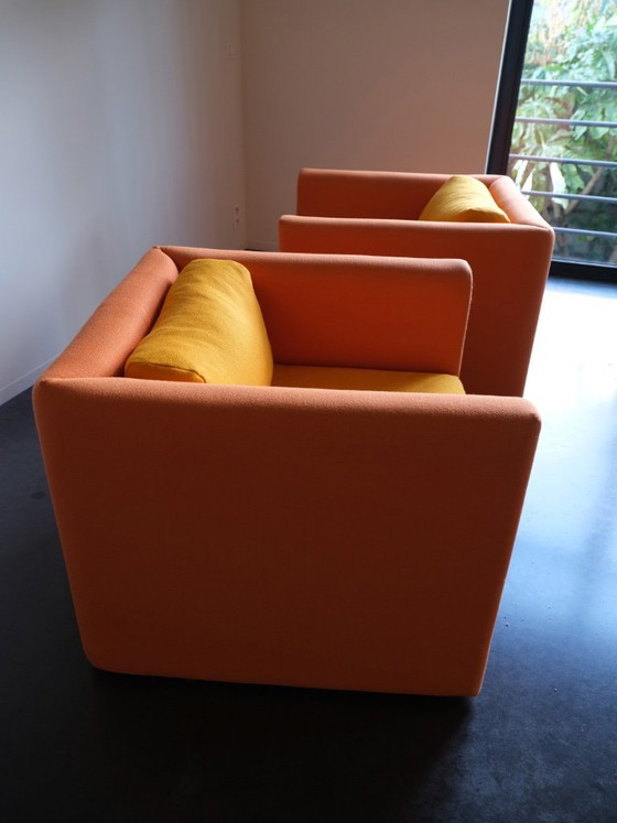 2x HAY Hackney Single Armchair – Orange/Yellow 🧡💛 – Textile (photo 5 of 8)