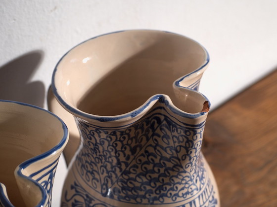 Pair of Vintage Glazed Ceramic Jugs, Central Europe, circa 1950 #3, Crockery (photo 6 of 10)