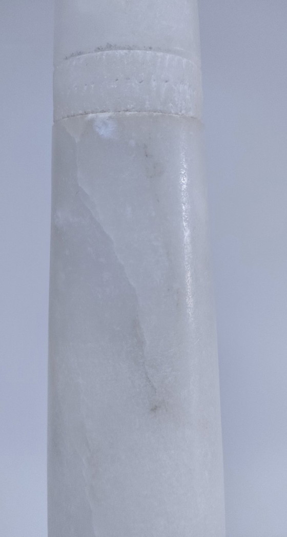 Image 1 of vase albâtre xl h. 40,5 cm vintage