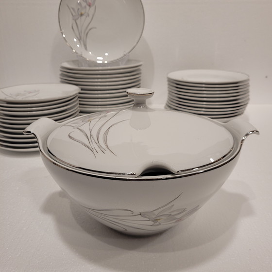 Image 1 of Vajilla de Porcelana Flores, Eschenbach, 55 Piezas, 50’s - Alemania