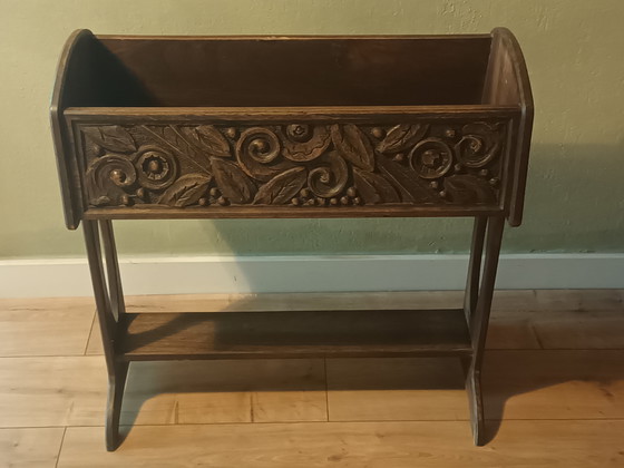Image 1 of Art nouveau houten plantenbak