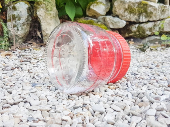Barattolo di vetro vintage, 1950 – Oggetti decorativi, Plastic, Glass (photo 7 of 8)