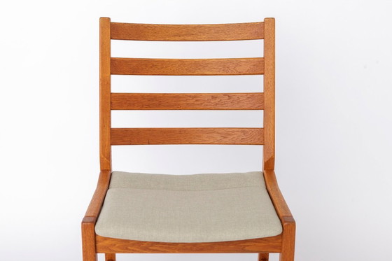 Image 1 of Set of 6 Kurt Østervig Oak Dining Chairs for KP Møbler, Danish Mid Century Chairs 1960s, Arm & Side Chairs