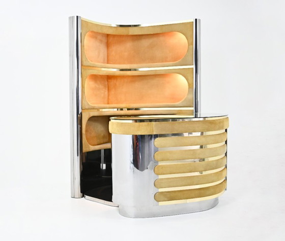 Image 1 of Juego de bar atribuido a Willy Rizzo, década de 1970.